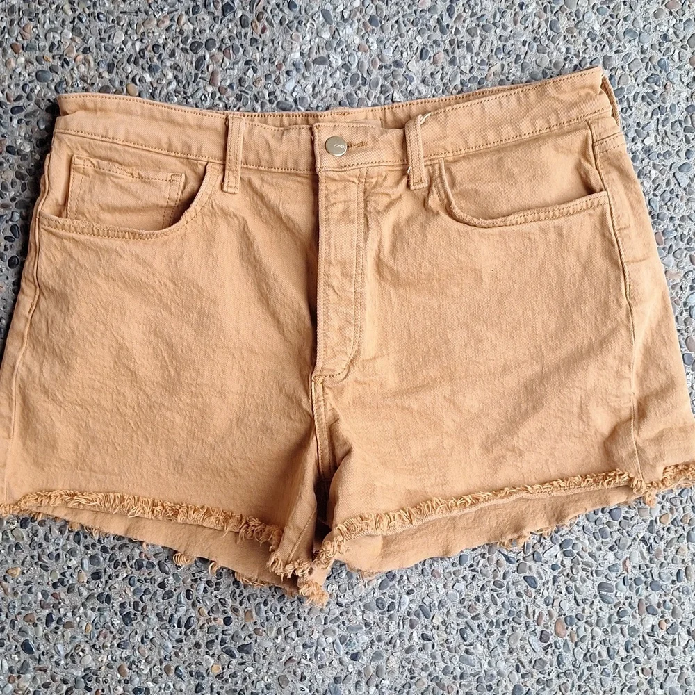 Anthropologie Joe's Jeans The Jessie Relaxed Cut Off Shorts In Almond Size 31 - Picture 3 of 11
